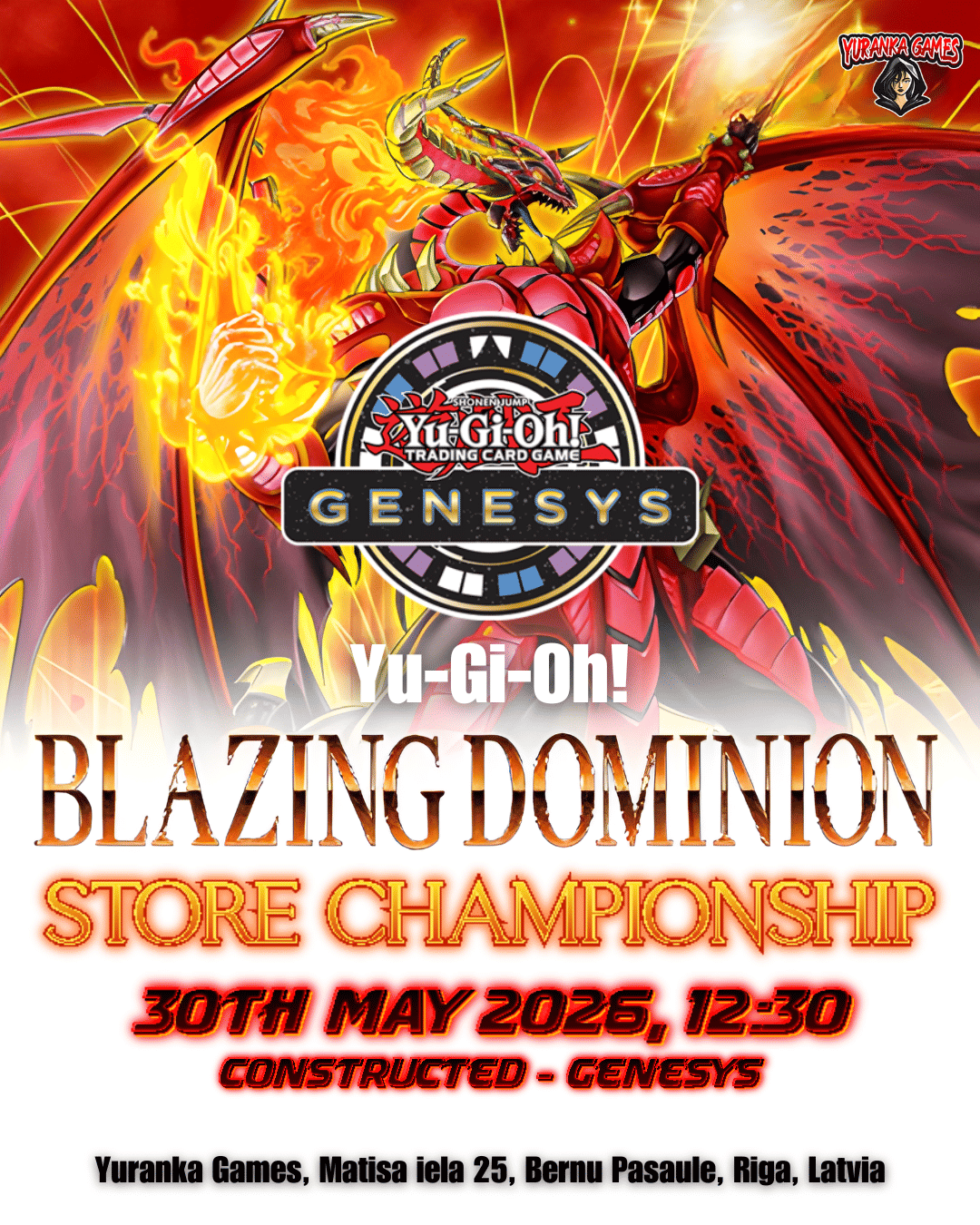 Yu-Gi-Oh! Blazing Dominion Store Championship - Genesys Format