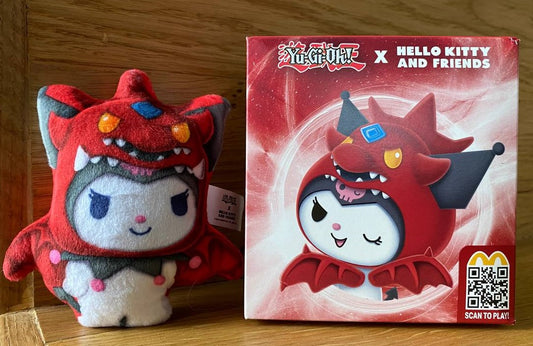 Yu-Gi-Oh x Hello Kitty and Friends Slifer the Sky Dragon Kuromi Pocket Doll