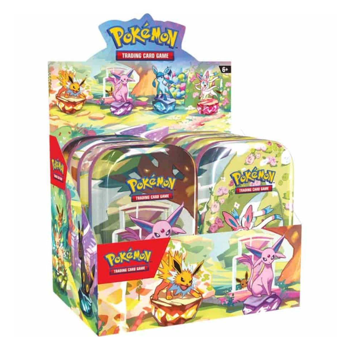 Pokemon Prismatic Evolutions Mini Tin Display
