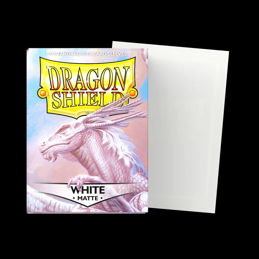 Dragon Shield 100 Standard Size Card Sleeves White Matte