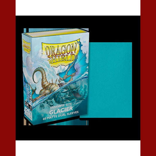 60 Small Dragon Shield Sleeves - Matte Dual Glacier