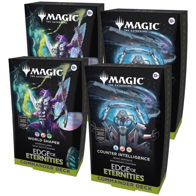 Magic The Gathering: Edge of Eternities Commander Deck Display (4 Decks)