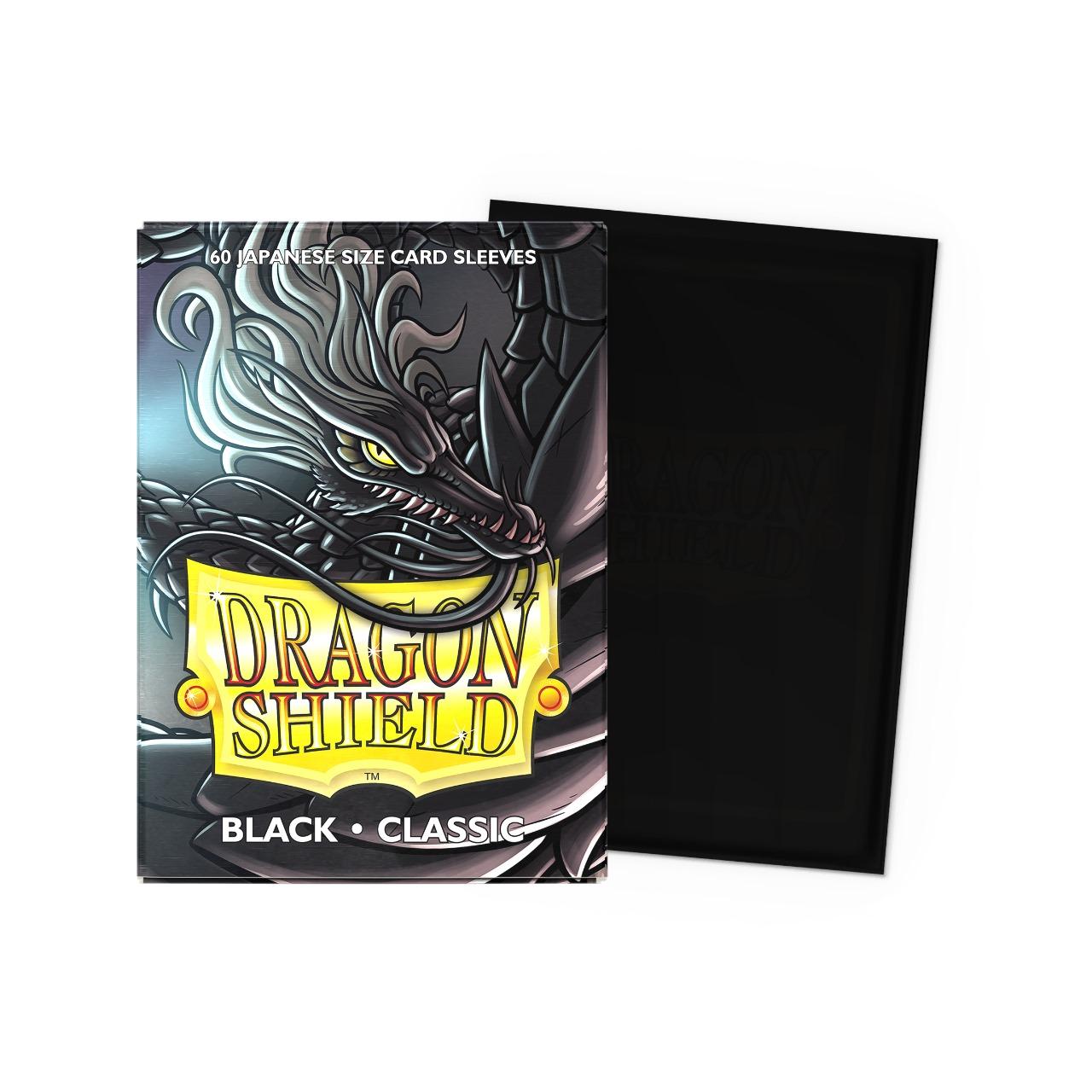 Dragon Shield 60 Classic Japanese Size Card Sleeves Black