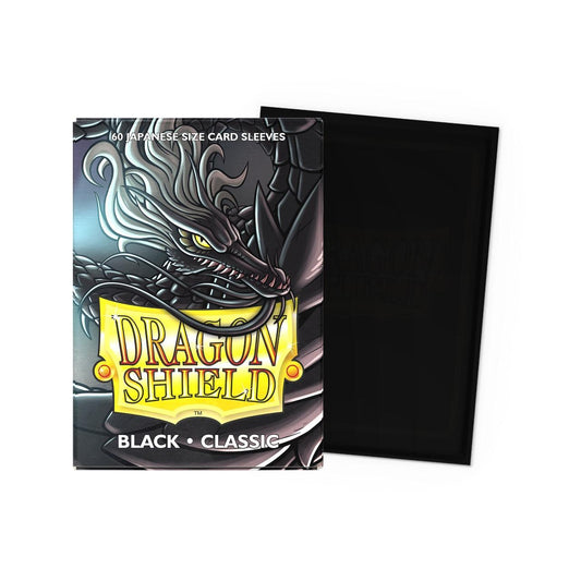 Dragon Shield 60 Classic Japanese Size Card Sleeves Black