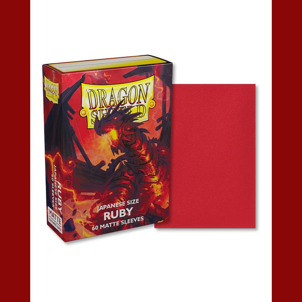 Dragon Shield 60 Classic Japanese Size Card Sleeves Ruby Matte
