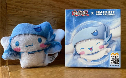 Yu-Gi-Oh x Hello Kitty and Friends Blue Eyes White Dragon Cinnamoroll Pocket Doll