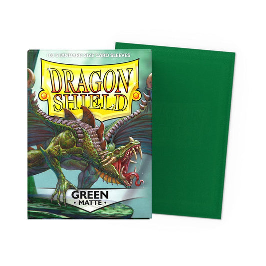 100 Dragon Shield Sleeves - Matte Green