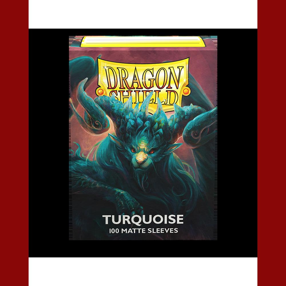 Dragon Shield 100 Standard Size Sleeves Turquoise Matte