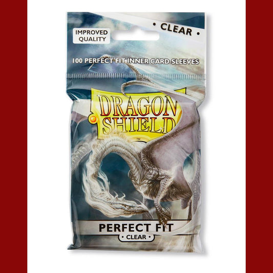 100 Dragon Shield Perfect Fit Sleeves - Clear