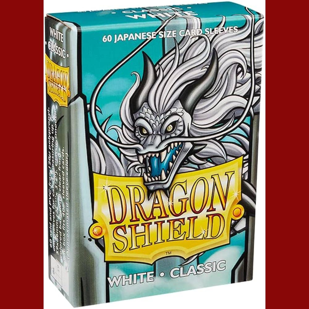 Dragon Shield 60 Classic Japanese Size Card Sleeves White