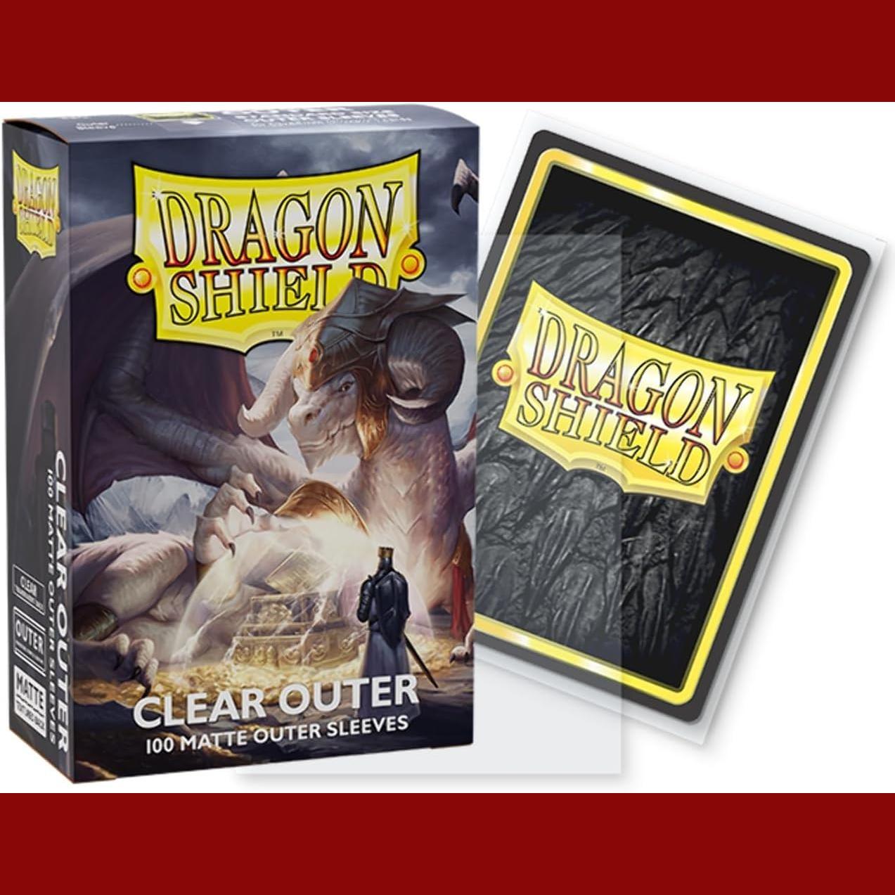 Dragon Shield Standard Size Matte Clear 100 Outer Sleeves
