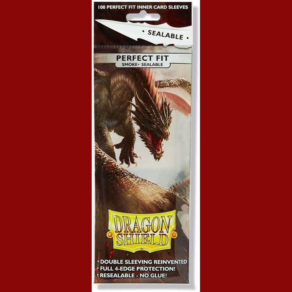 Dragon Shield 100 Perfect Fit Smoke Inner Card Sleeves