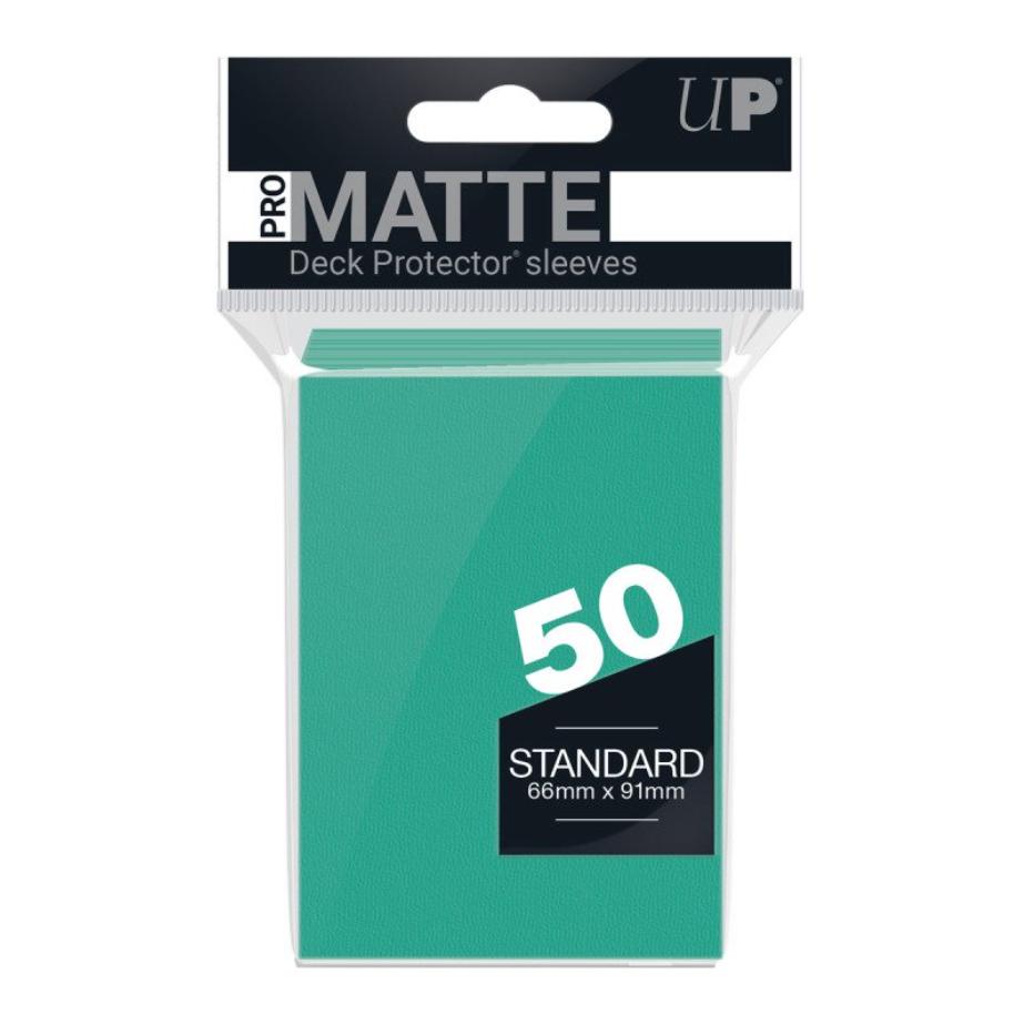 UltraPro Matte Deck Protector 50 Sleeves Aqua