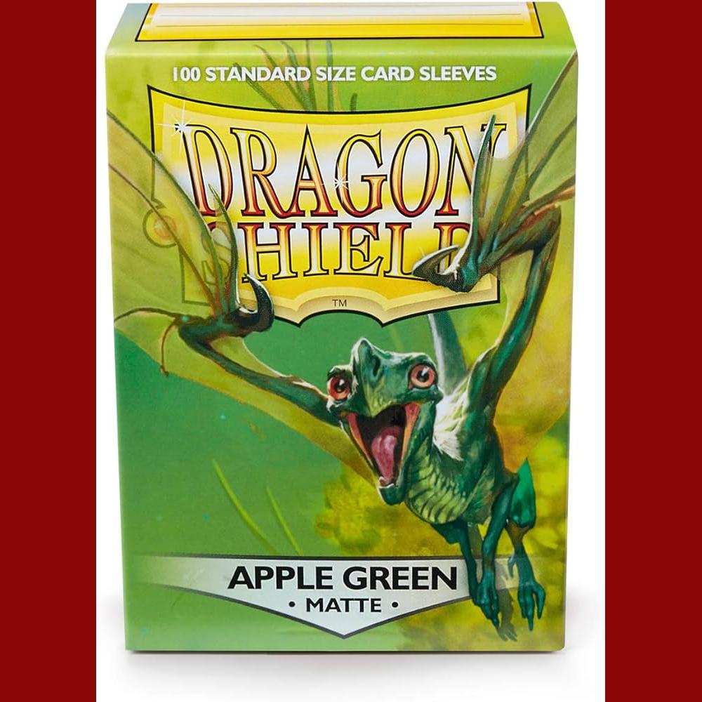 Dragon Shield 100 Standard Size Card Sleeves Apple Green Matte