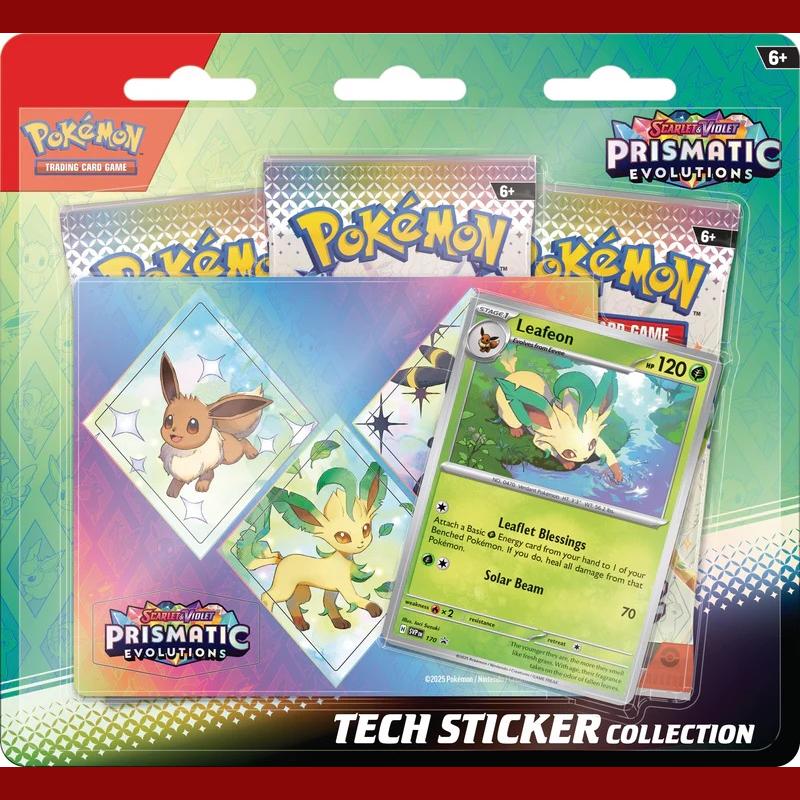 Prismatic Evolutions: Leafeon Tech Sticker Collection