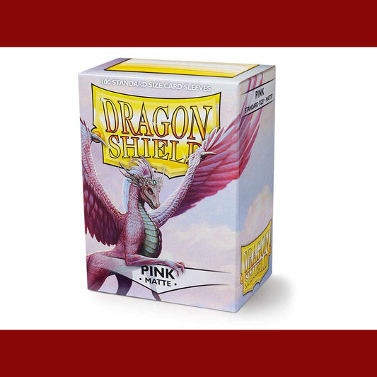 100 Dragon Shield Sleeves - Matte Pink