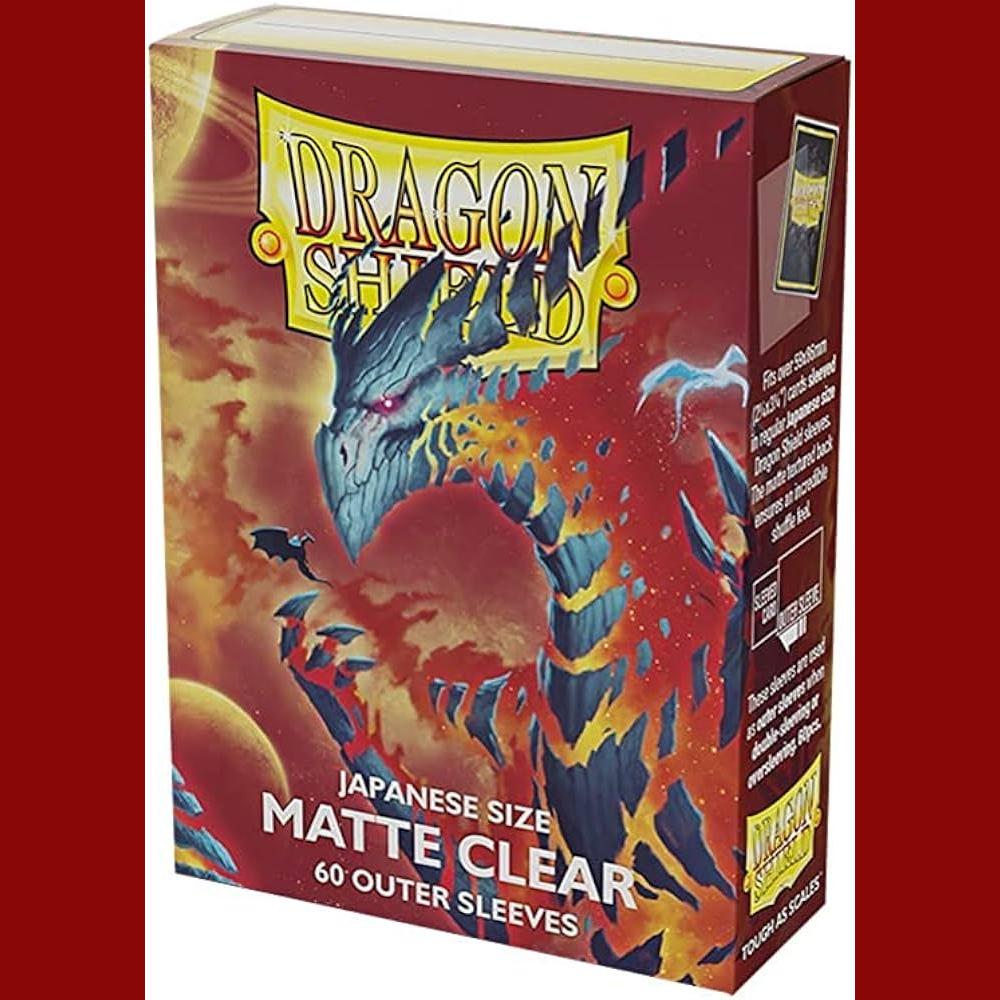 Dragon Shield Japanese Size Sleeves Matte Clear 60 Outer Sleeves