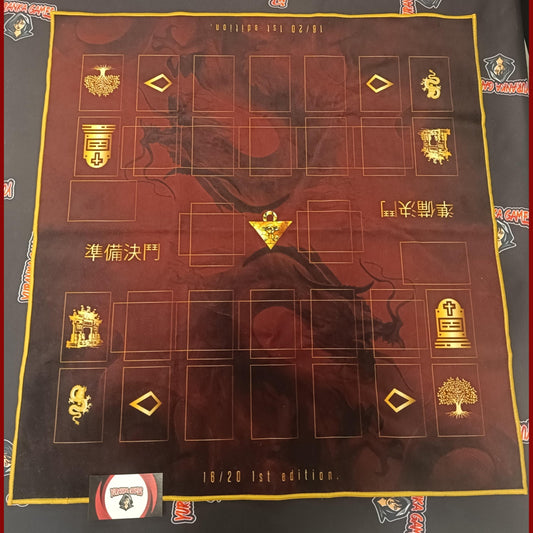 Dragon illustrated 2 player cloth playmat