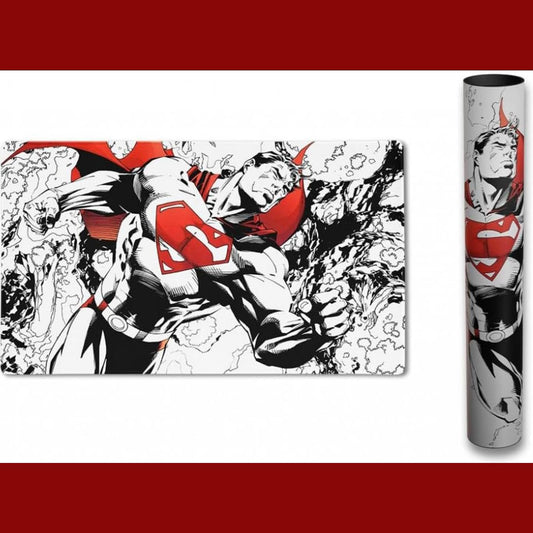 Dragon Shield Playmat Limited Edition: Superman Core W/ Tube – Smooth & Tough