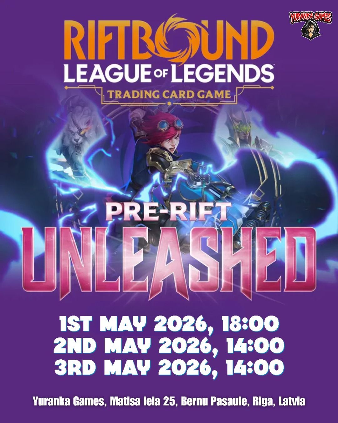 Riftbound: Unleashed – Pre-Rift Event - Saturday – Yuranka games