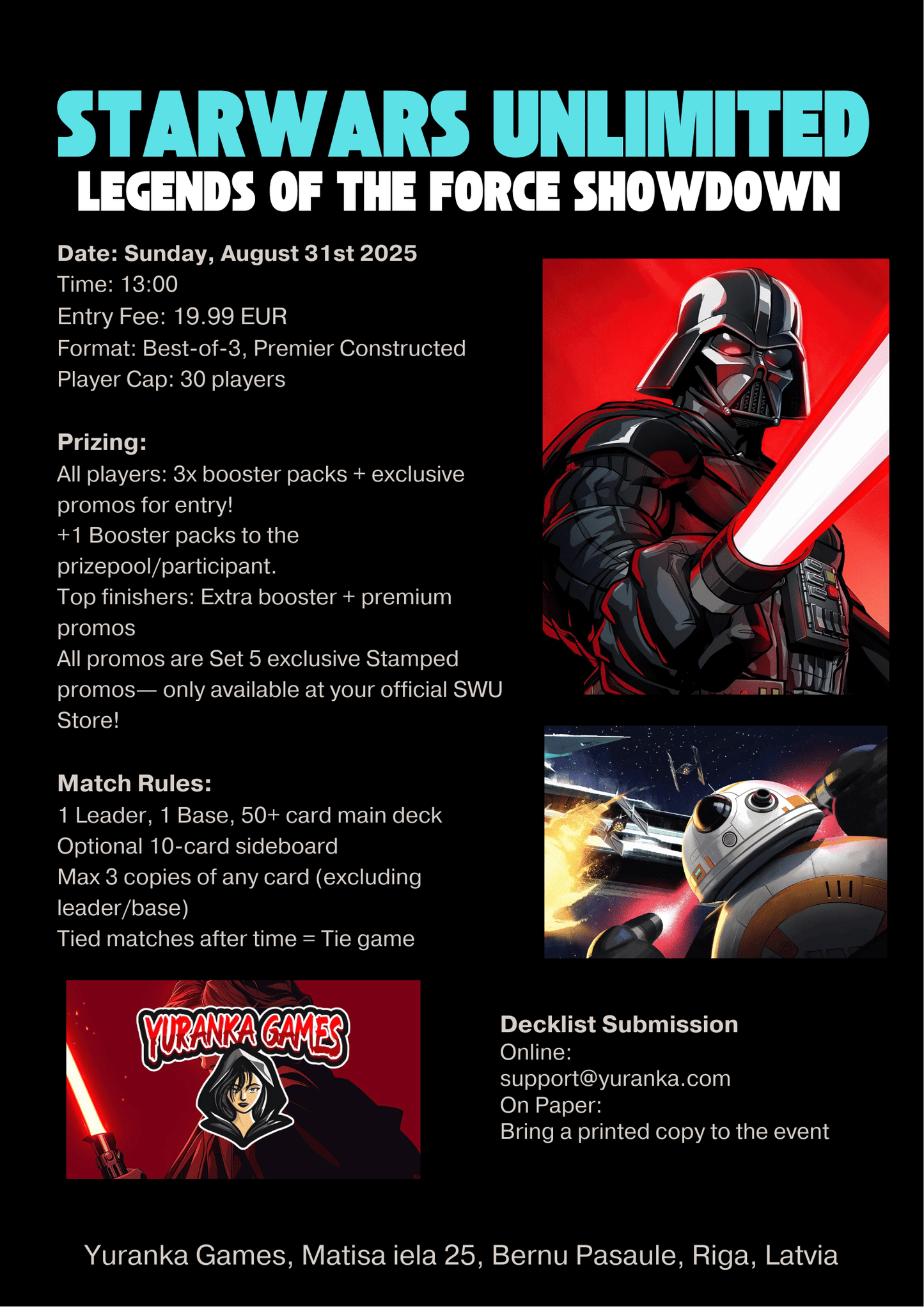 Star Wars Unlimited: Legends of the force showdown