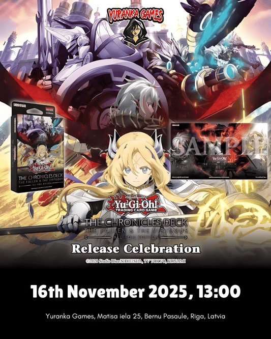 Yu-Gi-Oh! THE CHRONICLES DECK: The Fallen & The Virtuous structure deck Release Celebration