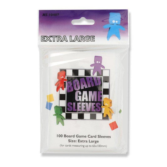 Board Games Sleeves Extra Large Clear: 65x100mm