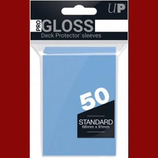 50 Ultra Pro Pro-Gloss Deck Protector Sleeves (Light Blue)