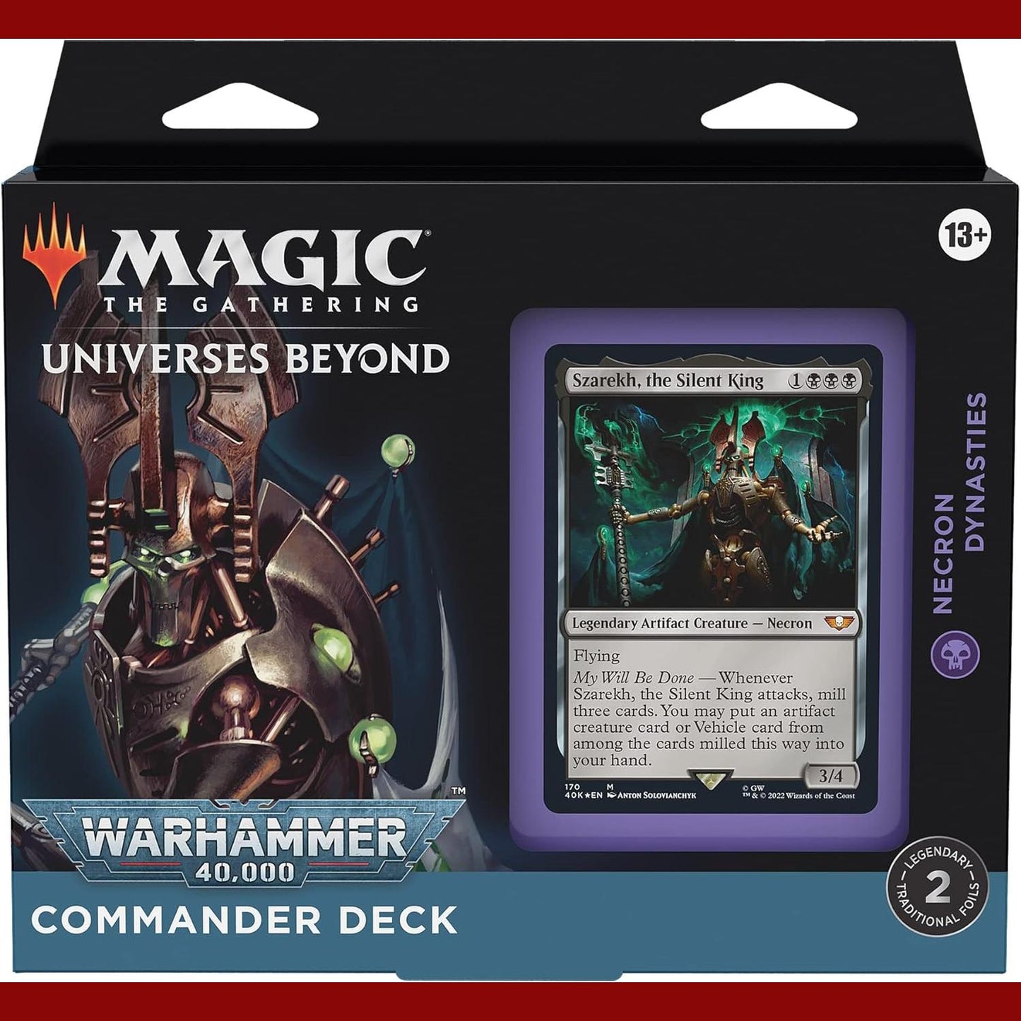 Magic The Gathering: Universe Beyond Warhammer 40,000 Necron Dynasties Commander Deck