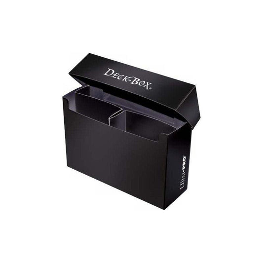 UP - Oversized Deck Box: Black (3 Compartment)