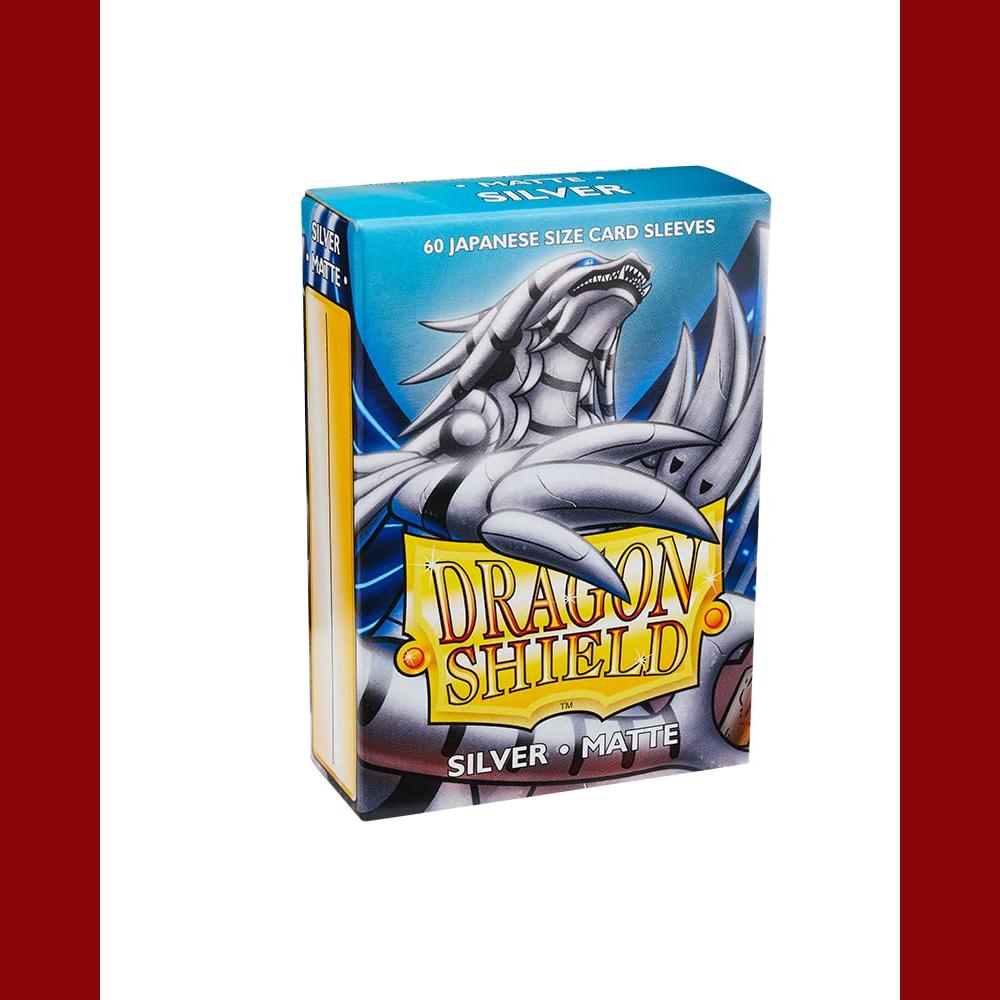 Dragon Shield 60 Japanese Size Card Sleeves Silver Matte
