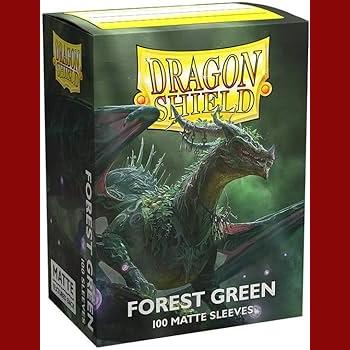 Dragon Shield 100 Standard Size Card Sleeves Forest Green Matte