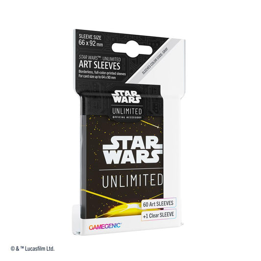 Star Wars Unlimited Art Sleeves Card Back Yellow