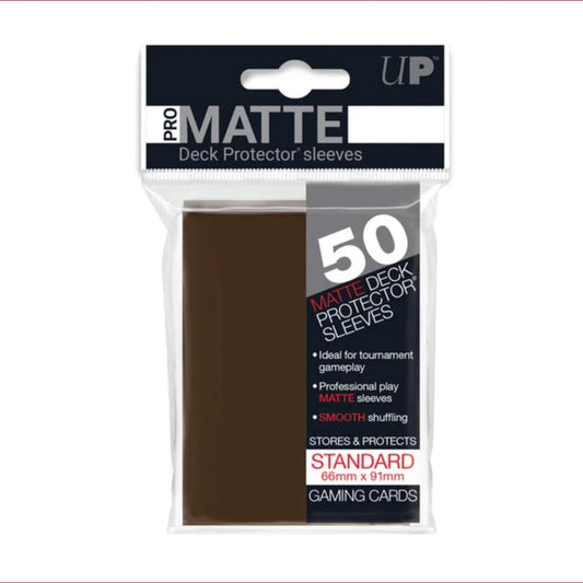 50 Ultra Pro Pro-Matte Deck Protector sleeves (Brown)