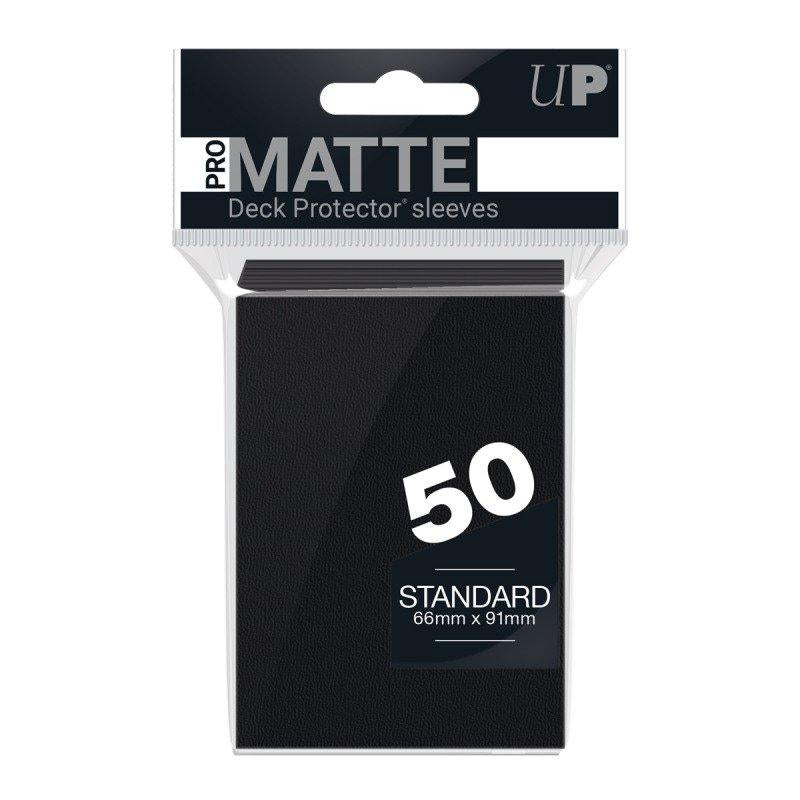 UP - Standard Sleeves: Black [Matte] (50 Sleeves)