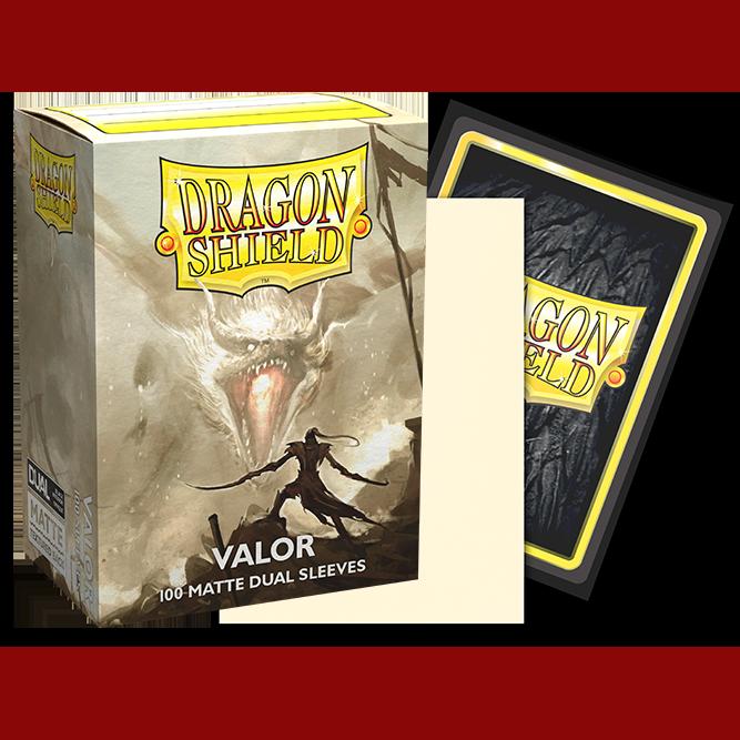 100 Dragon Shield Sleeves - Matte Dual Valor