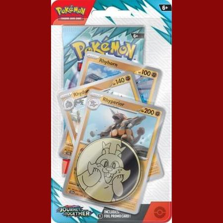 Pokemon TCG: Journey Together: Rhyperior Premium Checklane Blister