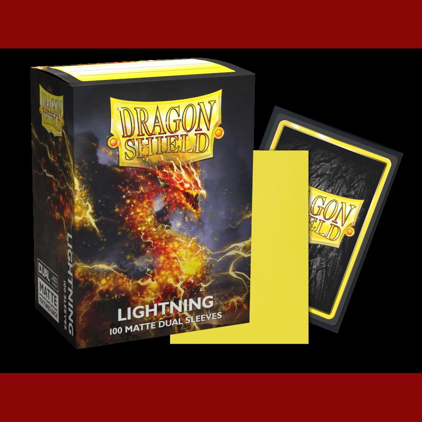 100 Dragon Shield Sleeves - Matte Dual Lightning