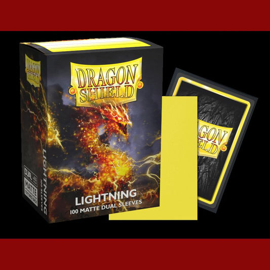 100 Dragon Shield Sleeves - Matte Dual Lightning