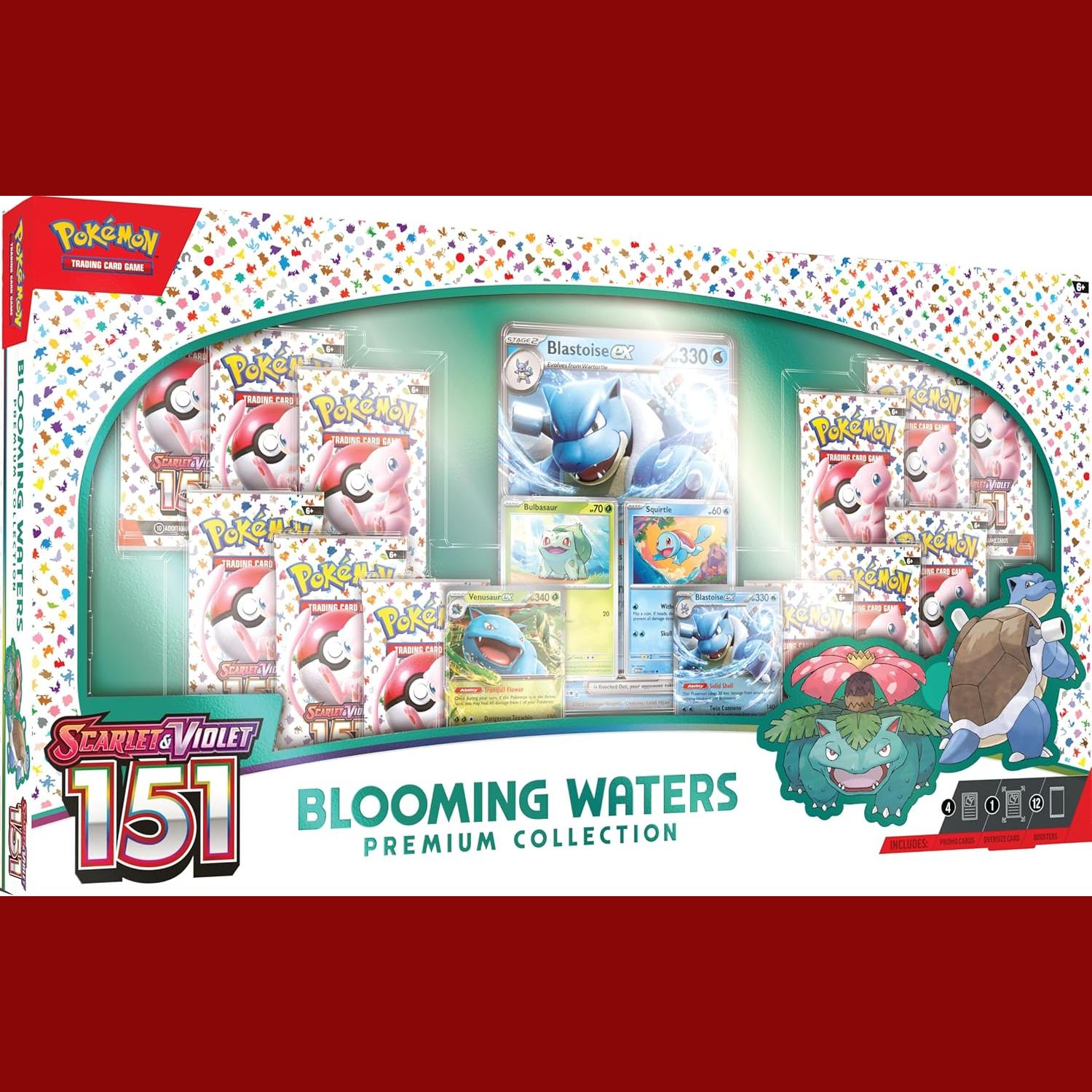 pokemon cards 151 blooming waters Pokmon Scarlet & Violet 151 Blooming Waters Premium Collection Box 4x Lot