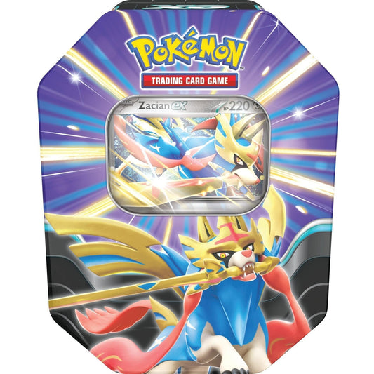Pokemon TCG: Slashing Legends Tins: Zacian ex Tin