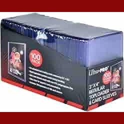 100 Ultra Pro Regular Toploaders and Sleeves
