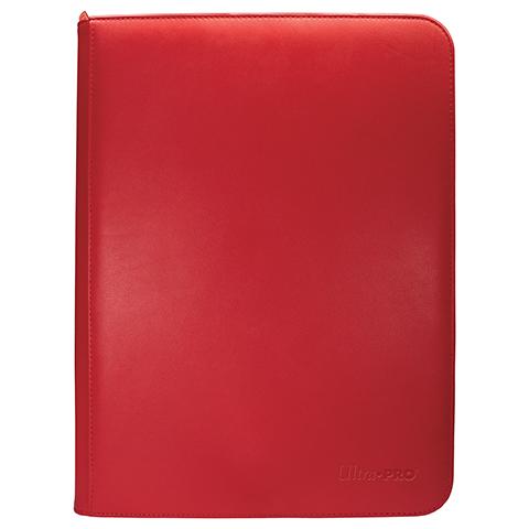 UP - 9-Pocket Zippered PRO-Binder: Red [Vivid]
