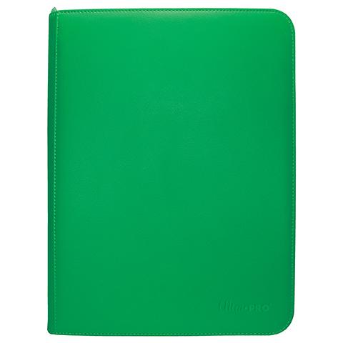 UP - 9-Pocket Zippered PRO-Binder: Green [Vivid]