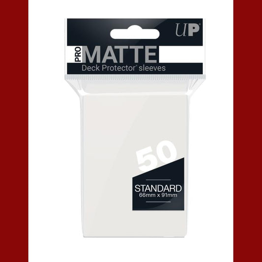 UP - Standard Sleeves: Clear [Matte] (50 Sleeves)