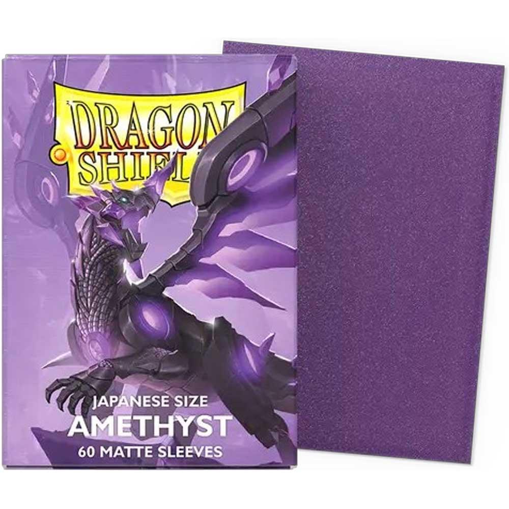 60 Small Dragon Shield Sleeves - Matte Amethyst
